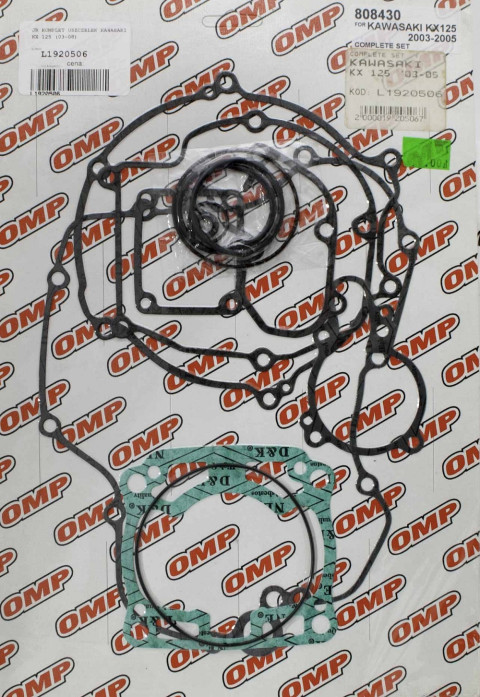 Полный комплект прокладок KAWASAKI KX 125 '03-'08 OMP L1920506