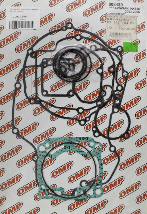 Повний комплект прокладок KAWASAKI KX 125 &#39;03-&#39;08 OMP L1920506