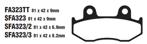 Тормозные колодки EBC SFA323