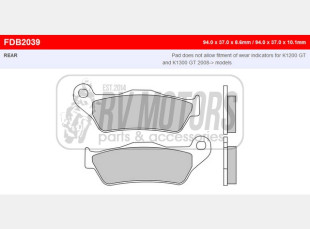 Тормозные колодки FERODO FDB2039P