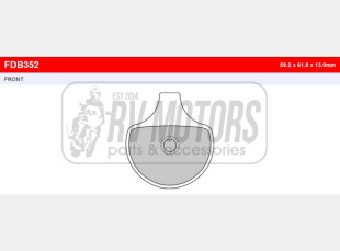 Тормозные колодки FERODO FDB352P