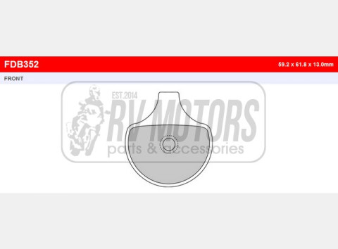 Тормозные колодки FERODO FDB352P