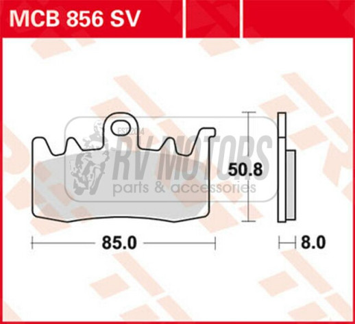 Колодки гальмівні TRW LUCAS MCB856SV