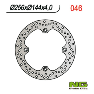 Гальмівний диск NG передній HONDA XL 600V TRANSALP '97-'99, NX 650 DOMINATOR '88-'04, XR 650L '93-21, CB 350 '86-90, CB 450 '85-89, (255X14 5MM) NG046