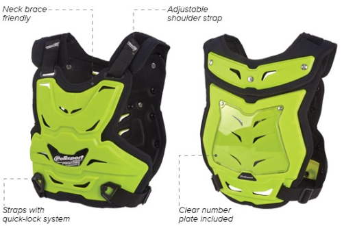 Захист грудей POLISPORT fluo PHANTOM LITE 8003700007