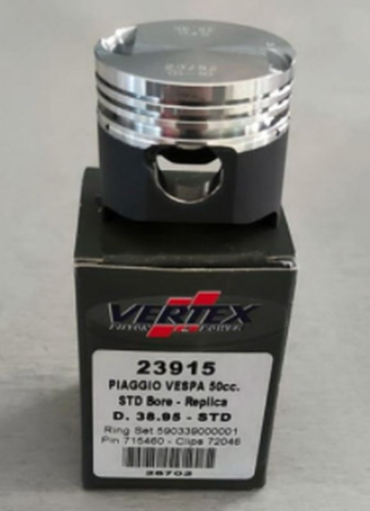 Поршень  PIAGGIO VESPA LIBERTY 50, ZIP 50, APRILIA SCARABEO 50 (4T) (40,35MM) (+1,40MM)   VERTEX 23915140