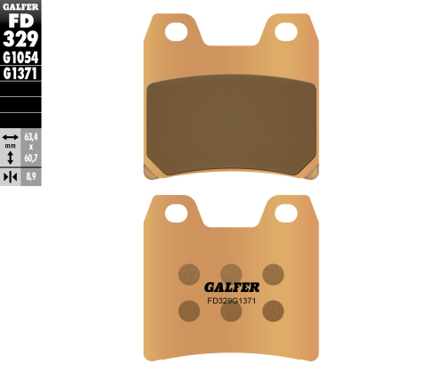 Тормозные колодки GALFER FD329G1371 (FA348)