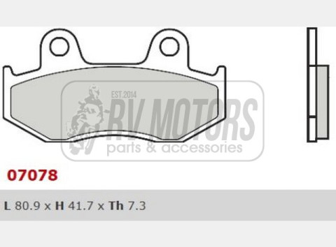Тормозные колодки BREMBO BRM 07078XS
