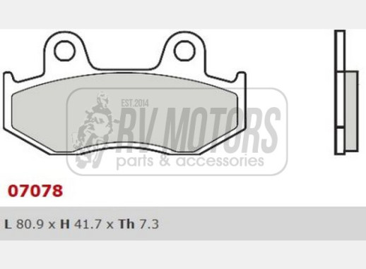 Гальмівні колодки BREMBO BRM 07078XS