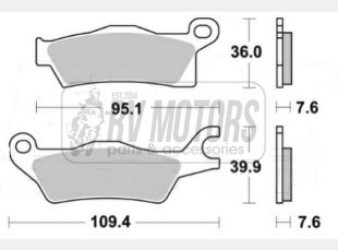 Тормозные колодки SBS 911SI