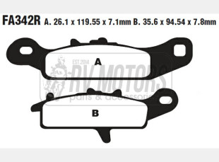 Тормозные колодки EBC FA342R