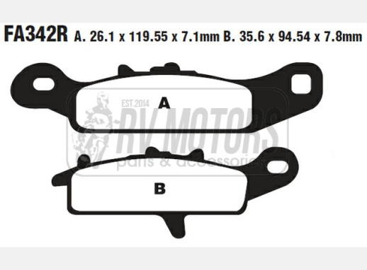 Гальмівні колодки EBC FA342R