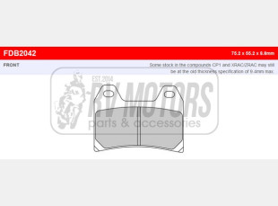 Тормозные колодки FERODO FDB2042P