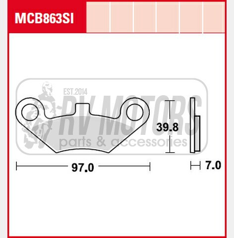 Тормозные колодки TRW LUCAS MCB863SI