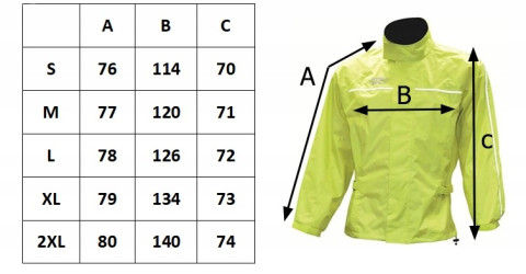 Дождевая куртка BIKETEC RAINTEC BT7810 чёрная 