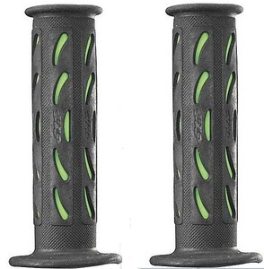 Ручки руля PROGRIP (22+25MM 125MM) чёрный/зелёный PG724/6