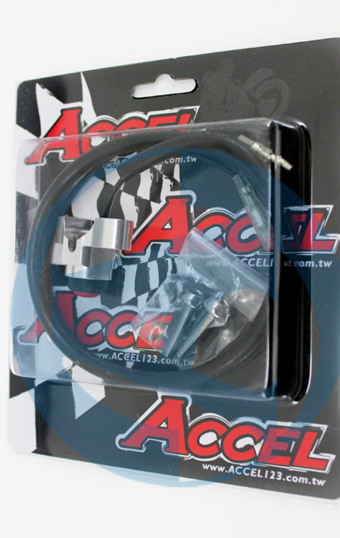 Кнопка включения зажигания универсальная ACCEL цвет титановый KS-01T