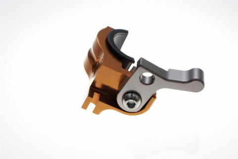 Универсальный хомут на руль с рычагом ACCEL цвет оранжевый HSL02OR