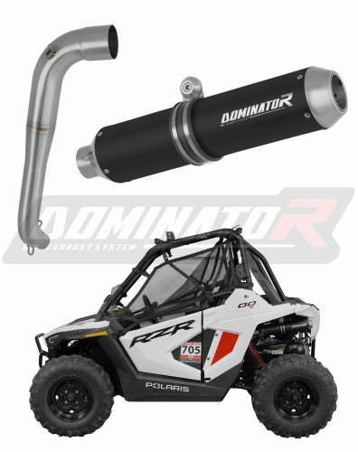 Прямоток Polaris RZR 200 2022 - 2025 DOMINATOR MX черный