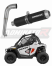 Прямоток Polaris RZR 200 2022 - 2025 DOMINATOR MX черный