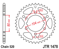 Приводная звезда JT JTR1478.46 (PBR 478)