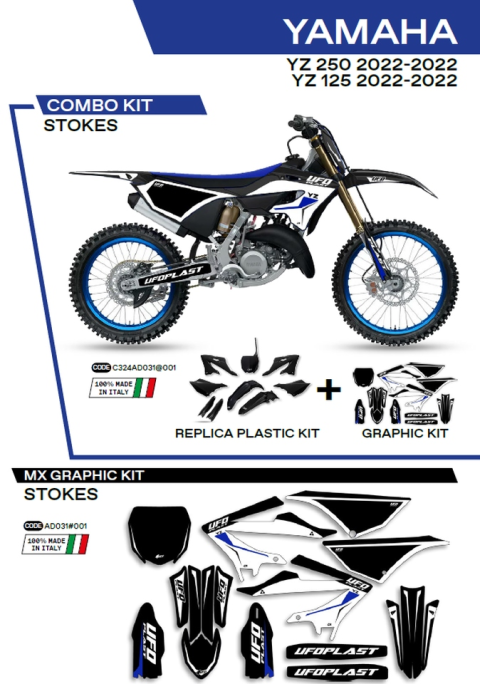 Комплект пластика  YAMAHA YZ 125/250 '22   UFO C324AD031001
