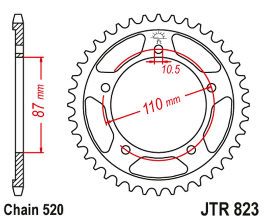 Приводная звезда SUZUKI GS 400E, (STD.-1) SV 400 JT JTR823.41