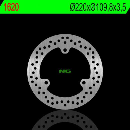 Гальмівний диск NG передній YAMAHA TRICITY/ABS 14-18 (220X109,8X3,5MM) (3X10,5MM) NG1620