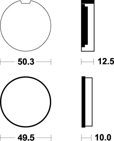 Тормозные колодки SBS 503HF