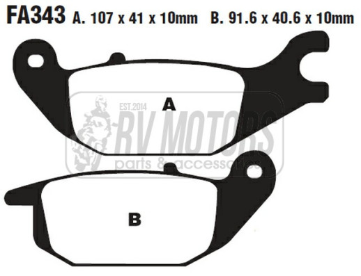 Гальмівні колодки EBC FA343