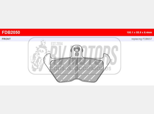 Гальмівні колодки FERODO FDB2050P