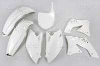 Комплект пластика UFO KAWASAKI KXF 250 '09, KXF 250 '12 (белый) (KA212E041) KAKIT215001
