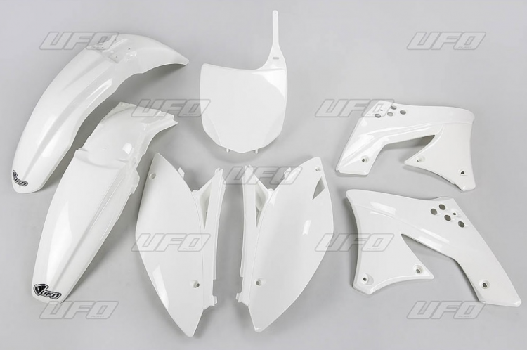 Комплект пластика UFO KAWASAKI KXF 250 '09, KXF 250 '12 (белый) (KA212E041) KAKIT212041