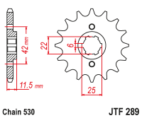 Приводная звезда JT JTF289.15 (PBR 277) 