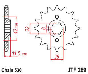 Приводная звезда JT JTF289.15 (PBR 277)