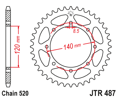 Привідна зірка JT JTR487.37 (PBR 487)