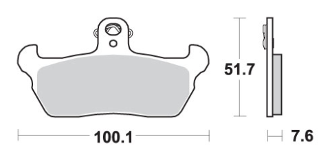Тормозные колодки SBS 641HF (FA163)
