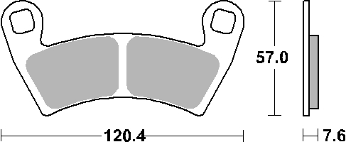 Гальмівні колодки SBS 897SI (FA452)