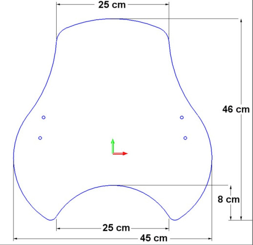Універсальний вітровик Loster U6S довжина 46 см