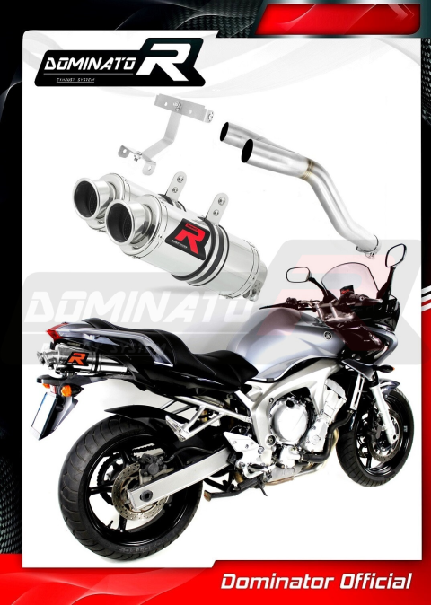 Прямоток DOMINATOR YAMAHA FZ6 FAZER S1 2004 - 2010 круглый