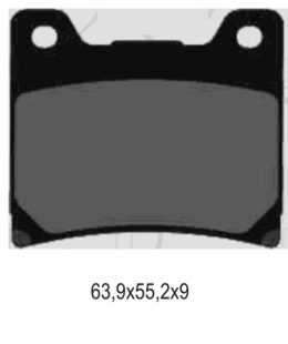 Тормозные колодки GALFER FD057G1651 (FA88)