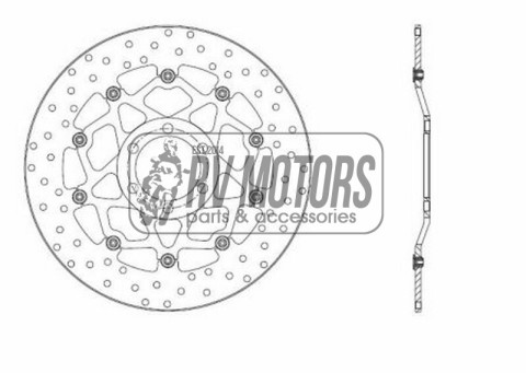 Тормозной диск BREMBO BRM 78B40824