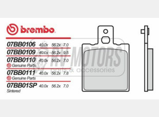 Тормозные колодки BREMBO BRM 07BB01SP