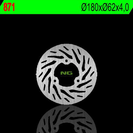 Гальмівний диск задній NG SHERCO 50/125/290 (180X62X4) (3X10,5MM) NG871