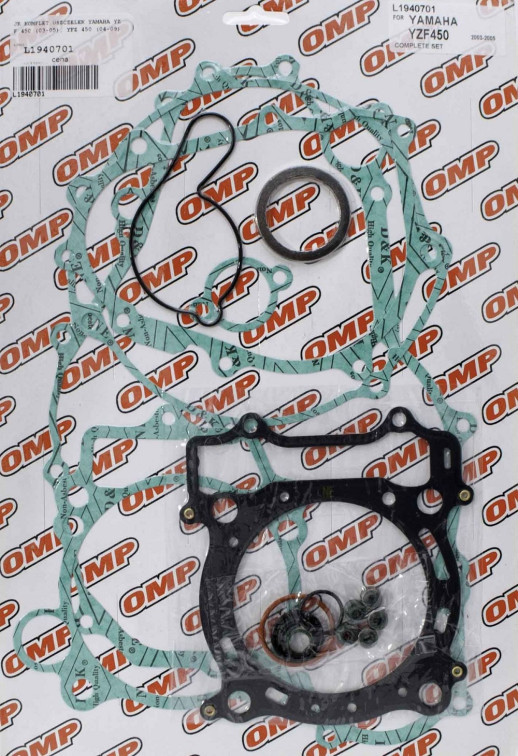 Повний комплект прокладок YAMAHA YZF 450 &#39;03-&#39;05, YFZ 450 &#39;04-&#39;09 OMP L1940701