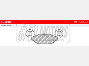 Тормозные колодки FERODO FDB2055SG