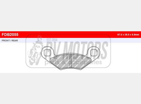 Тормозные колодки FERODO FDB2055SG