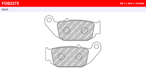 Тормозные колодки FERODO FDB2275P