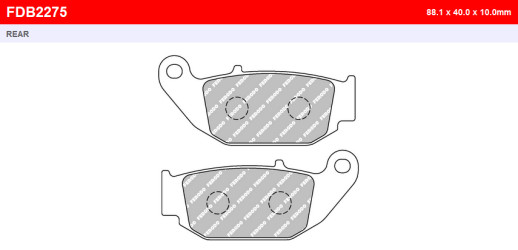 Гальмівні колодки FERODO FDB2275P
