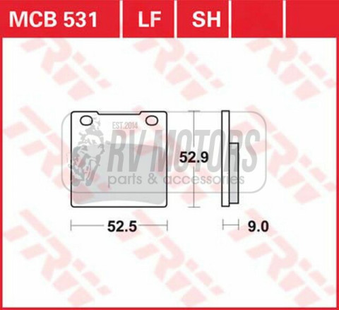 Тормозные колодки TRW LUCAS MCB531